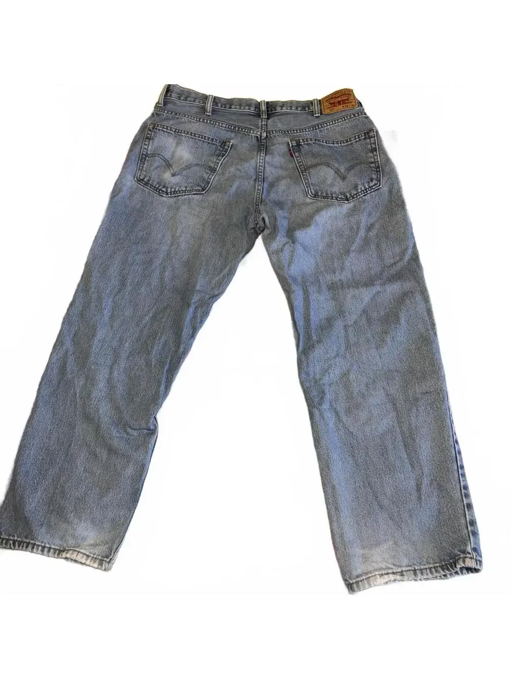 Levi's 550 Relaxed Fit Mens 38 x 30 Light Wash Blue Denim Work Jeans  Or casual